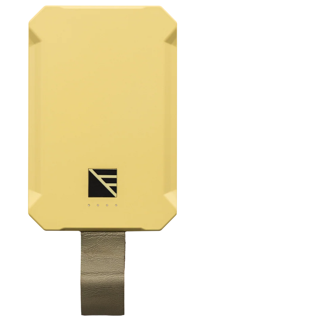 Dark Energy Poseidon Nano Power Bank, compact portable charger with USB ports for charging devices on the go.