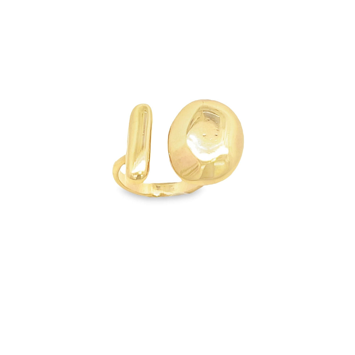 MIA Jewelry curved dome adjustable ring with a smooth, polished surface and elegant design, showcased on a neutral background.
