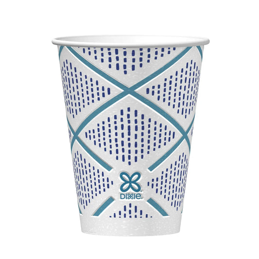 KupofK Coffee Dixie To Go 12 oz insulated paper coffee cups, 160-count, disposable accessories for hot beverage on-the-go.