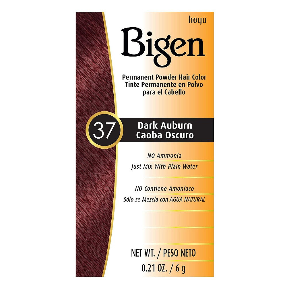 Bigen Permanent Powder Hair Color 37 Dark Auburn 0.21 Oz