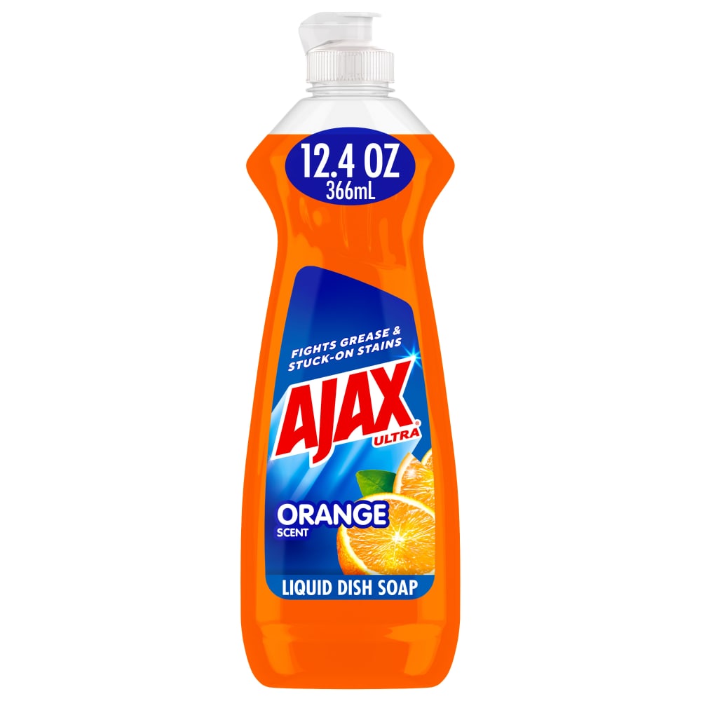 Ajax Dish Liquid, Orange Scent, Triple Action 12.4 Fl Oz