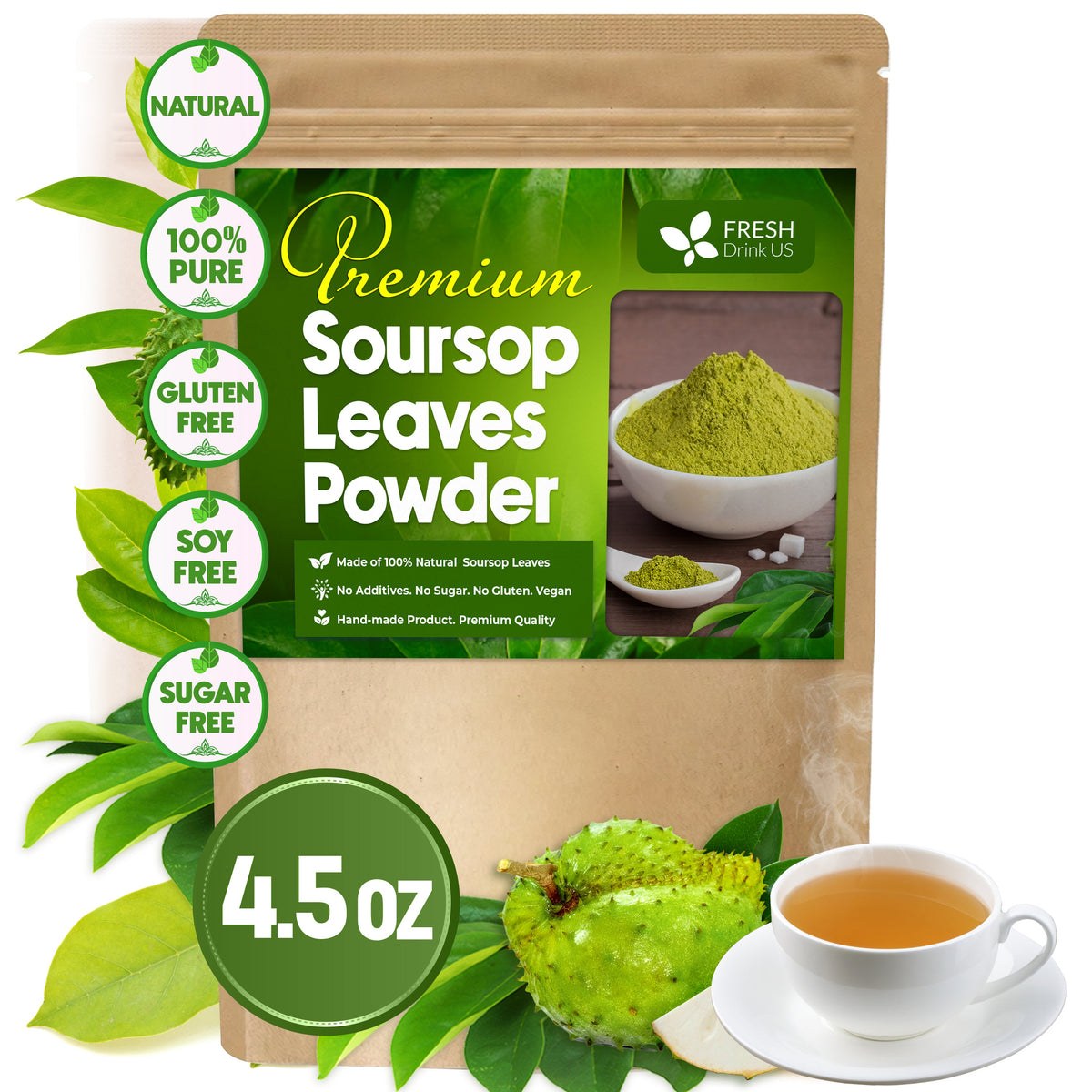 Premium Soursop Leaves Tea Bags