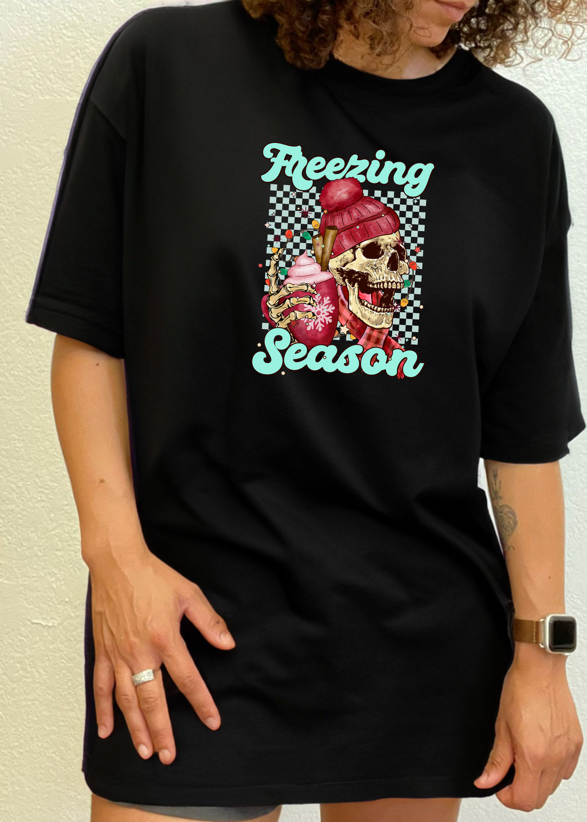 Men's printed T-shirt from Spun Bamboo, short sleeve with graphic design made of bamboo viscose and organic cotton fabric.