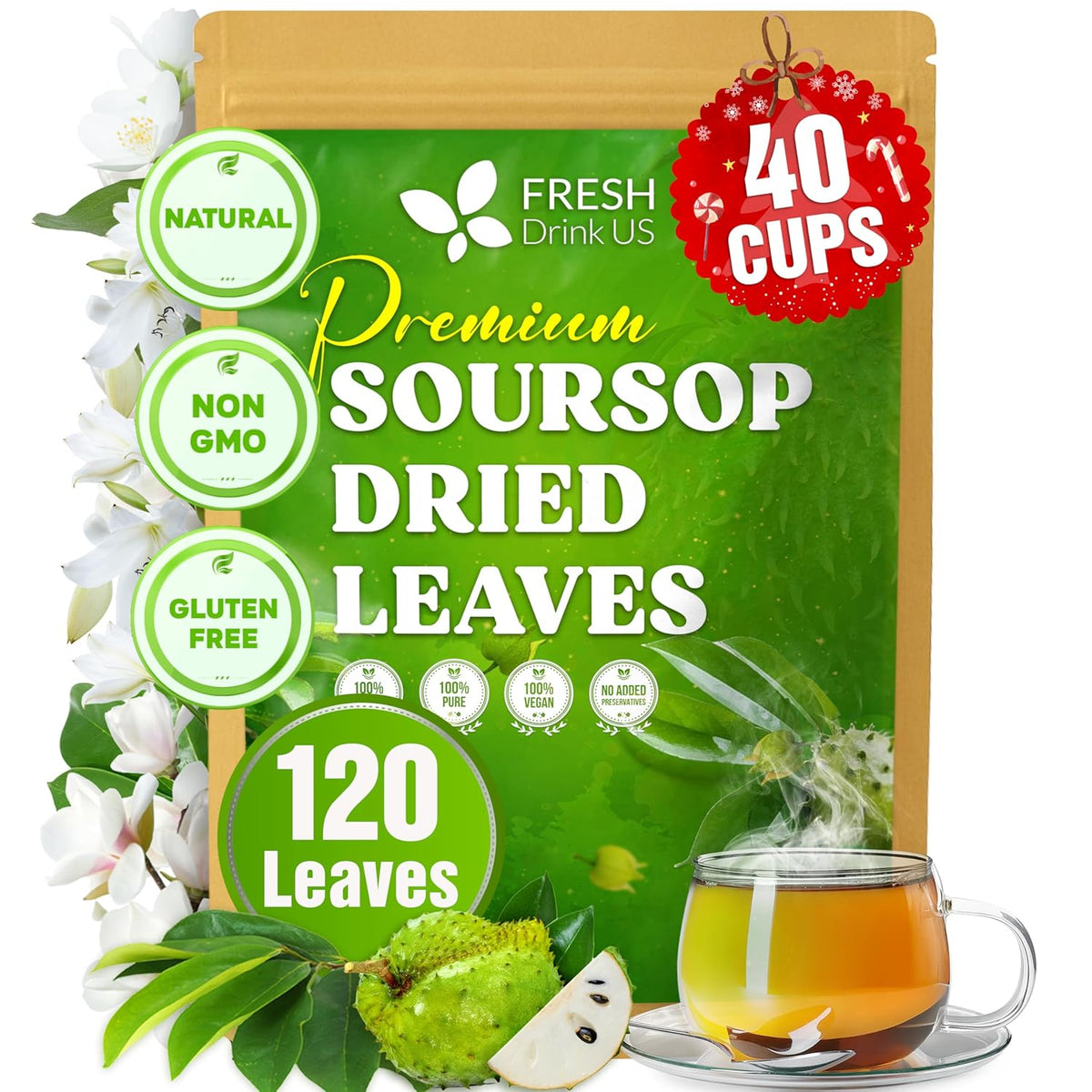 Premium Soursop Leaves Tea Bags