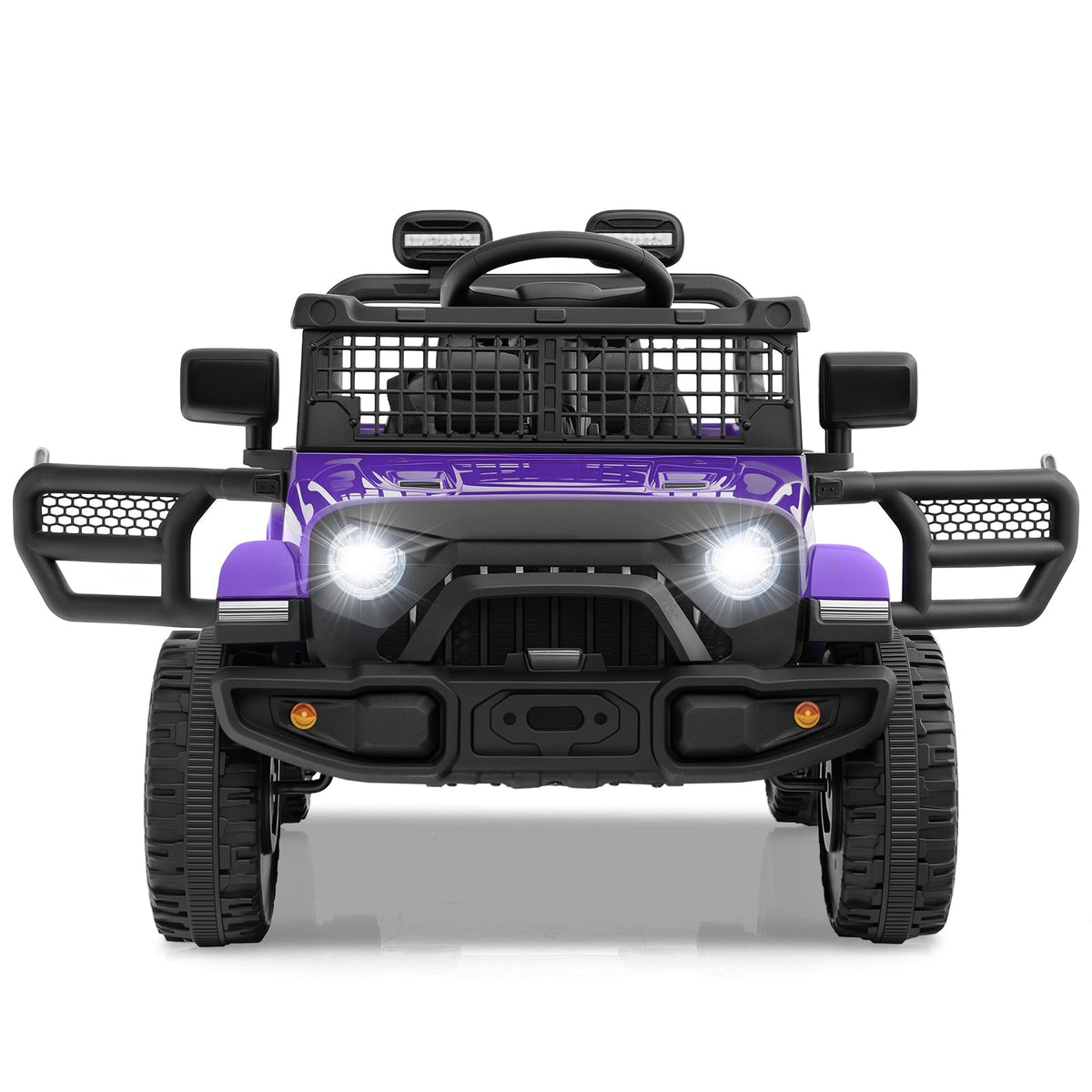 12V kids ride-on truck by GBruno Store with battery-powered electric motor, featuring a realistic truck design for children.