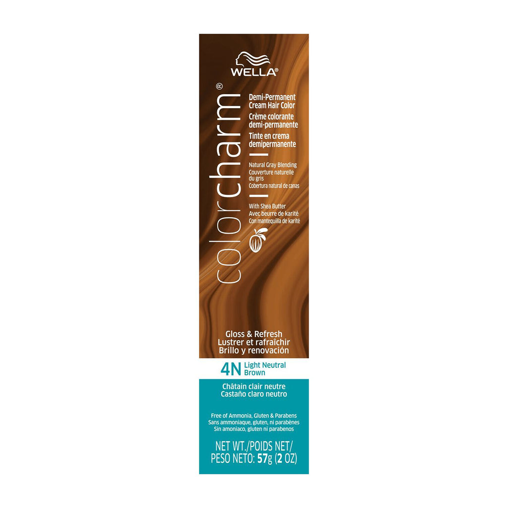 Wella ColorCharm Demi-Permanent Creme Hair Color 2 Oz - 4N Light Neutral Brown