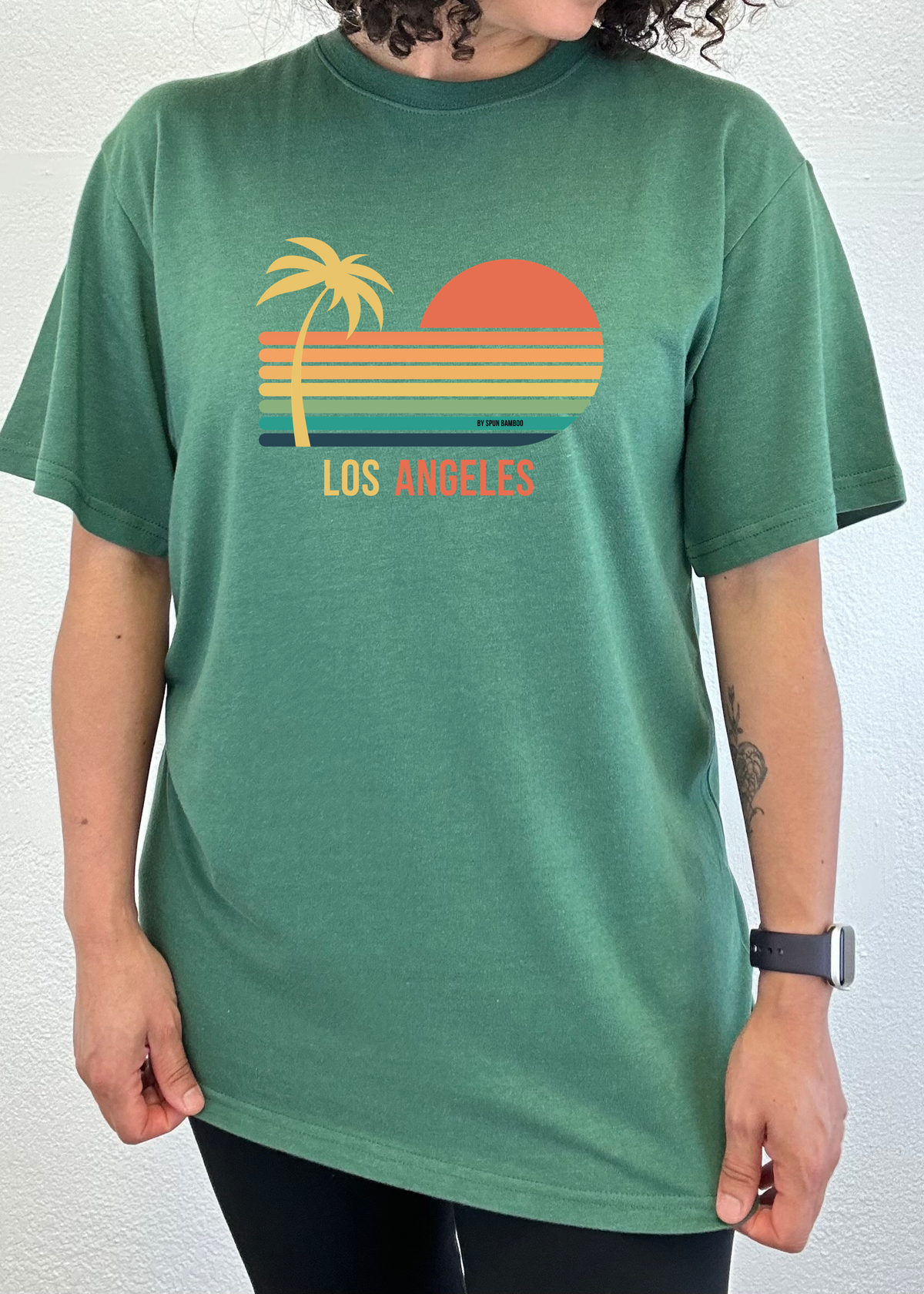 Spun Bamboo men's graphic T-shirt made of bamboo viscose and organic cotton, featuring a printed design on the front.
