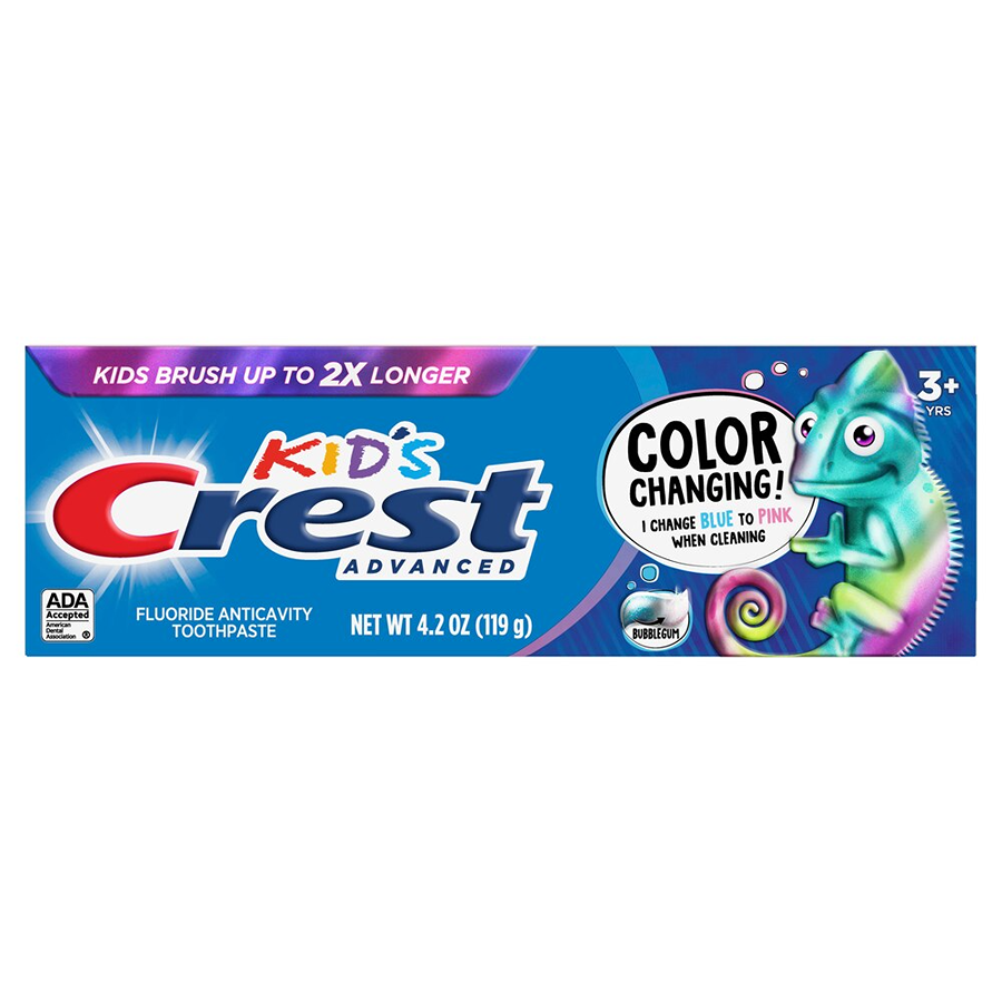 Crest® Kid's Advanced Color-Changing 0.834% Bubblegum Toothpaste, 4.2 oz