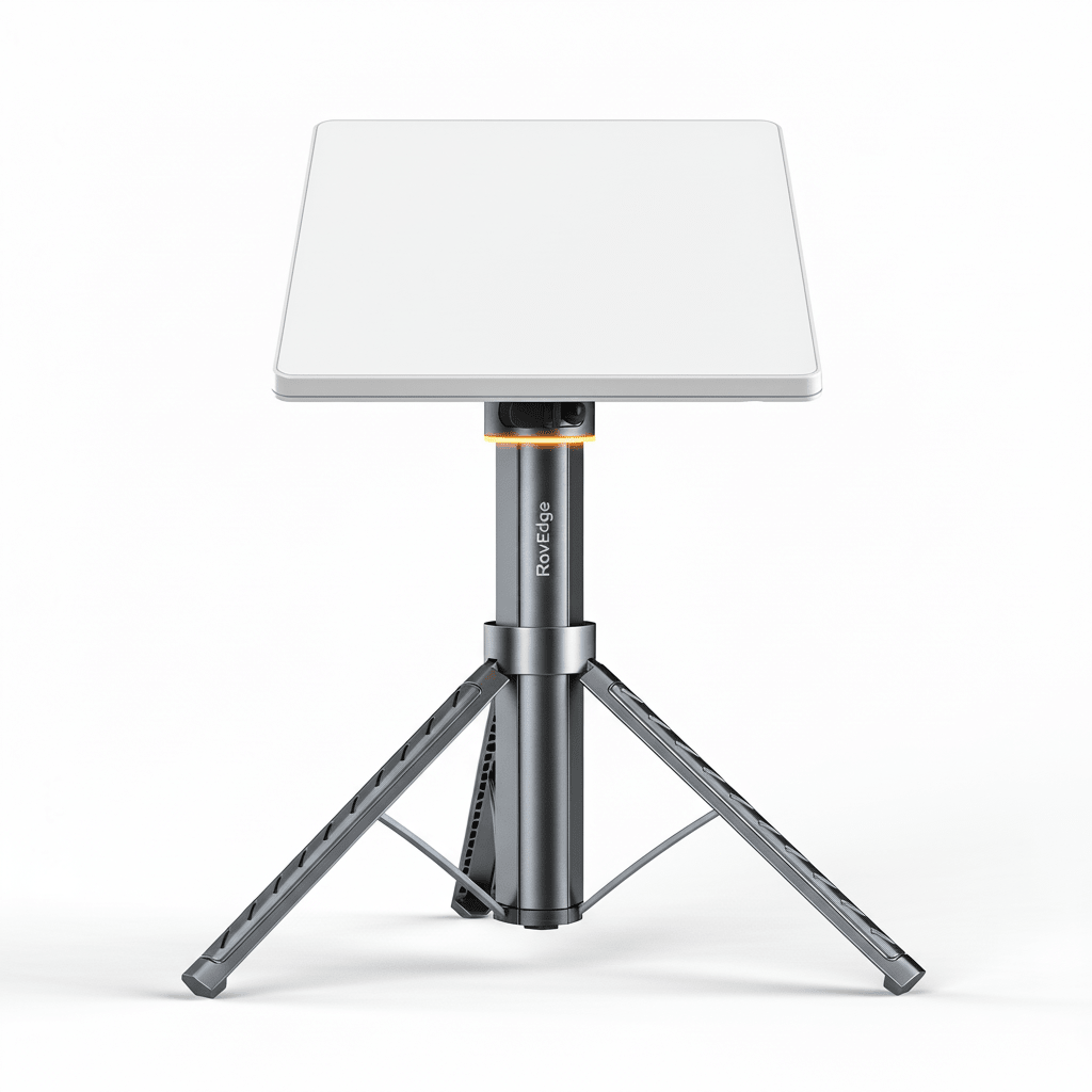 Tesery RovEdge Mk-I 189Wh portable power tripod for Starlink Mini Battery Pack, compact and lightweight satellite internet accessory.