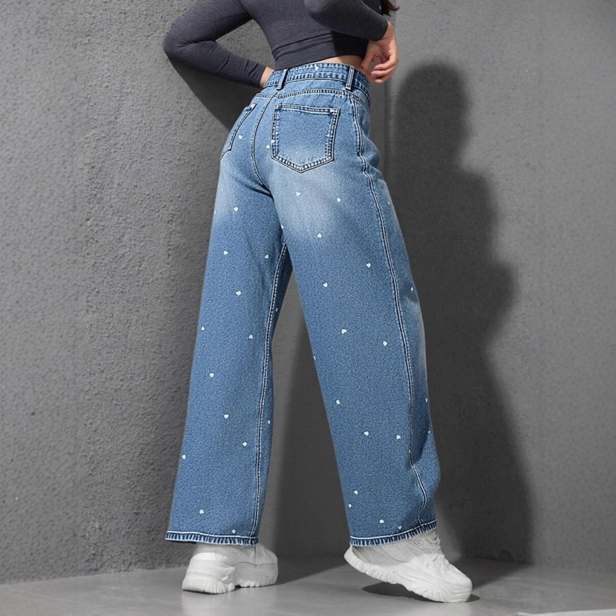 Women's High Waist Loose Jeans