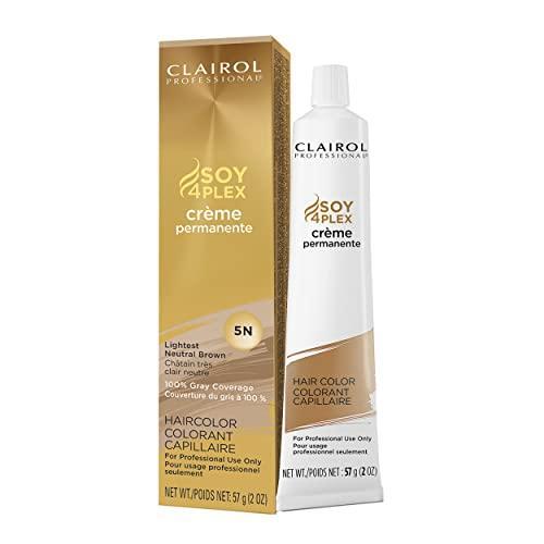 Clairol Crème Perm Cr Me Permanent 5N Light Neutral Brown hair perm cream, 2 oz, for professional hair curling and styling.