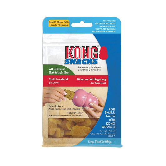Small puppy snack treats by BACKUPMYFILESNOW.COM®, showing a close-up of the crunchy snack pieces in a bowl.