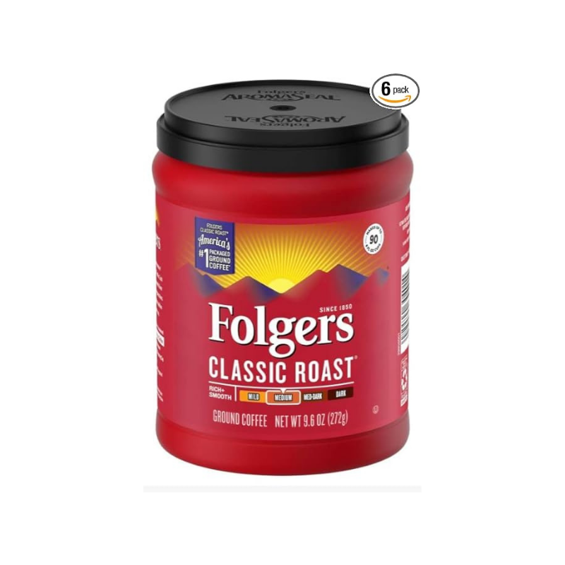 Folgers Classic Medium Roast Ground Coffee - 9.6oz