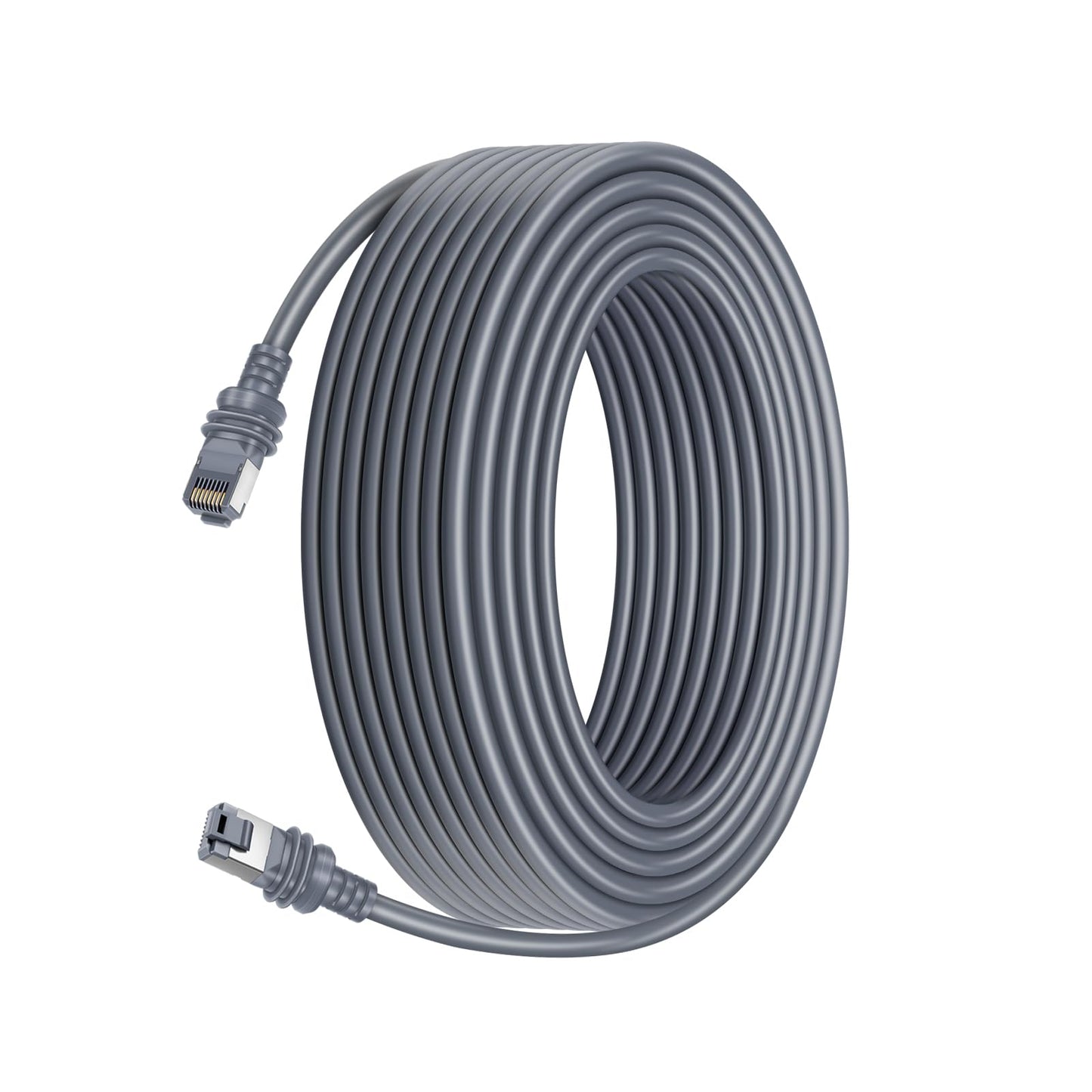 Starlink Gen 3 waterproof Ethernet cable compatible with satellite system, 33ft length, black color, from BACKUPMYFILESNOW.COM®