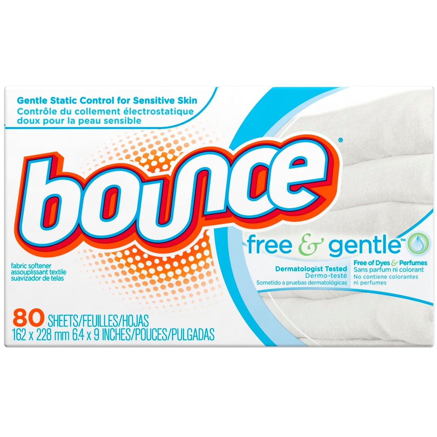Bounce Free & Gentle Fabric Softener Dryer Sheets