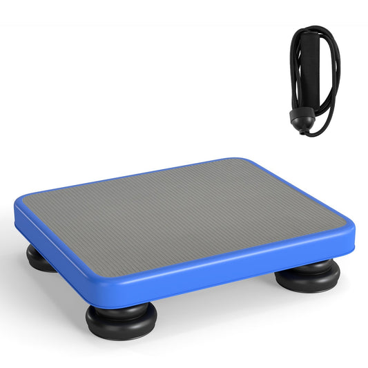 Kids trampoline rebounder with 24x20 inch bouncing surface and elastic ropes for safe indoor play, by GBruno Store.