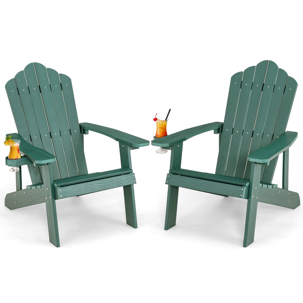 Set of two GBruno Store Adirondack chairs for adults and kids, perfect for patio relaxation and outdoor seating.