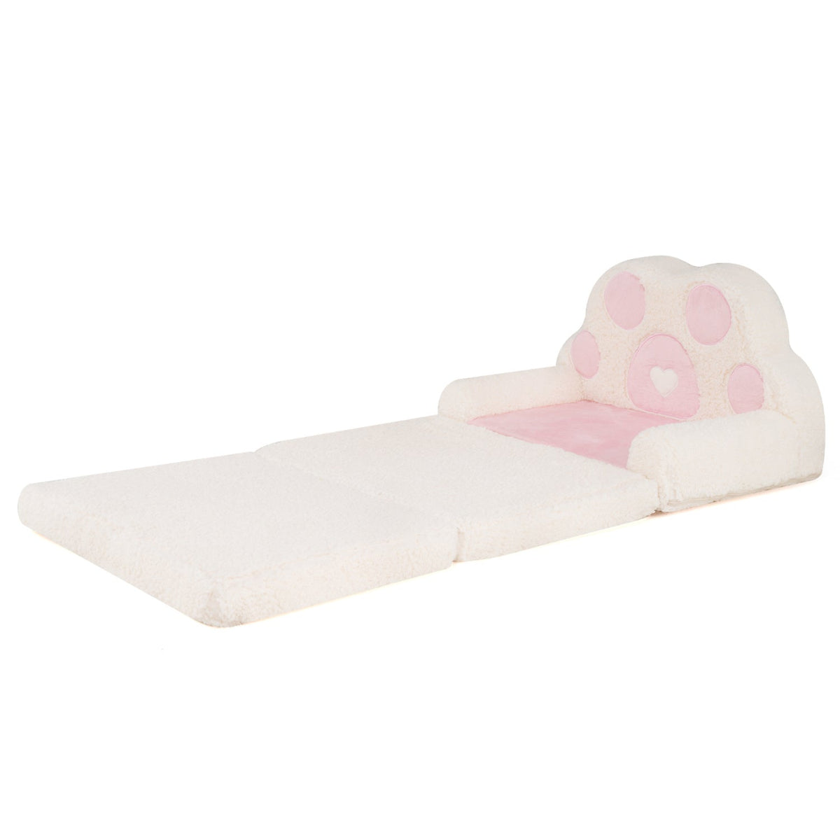 Kids sofa by GBruno Store, convertible 2-in-1 design transforming into a lounger with a removable cover for easy cleaning.
