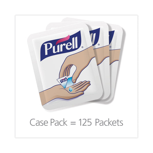 Purell single-use advanced gel hand sanitizer packet, fragrance-free, 1.2 mL, ideal for hygiene on the go, 125-pack from 2xSavings.