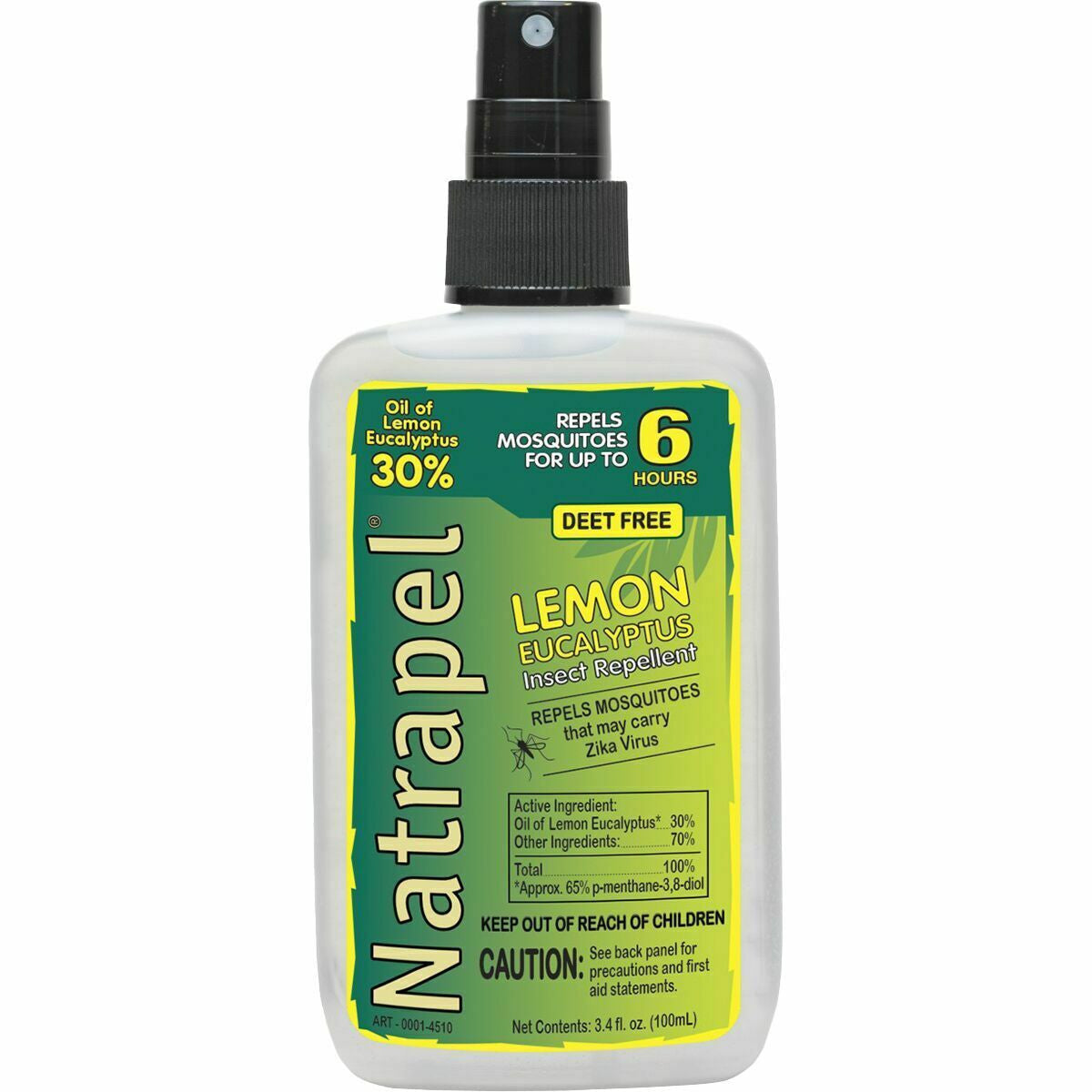 Natrapel Lemon Eucalyptus Insect Repellent, DEET-Free, 3.4 oz
