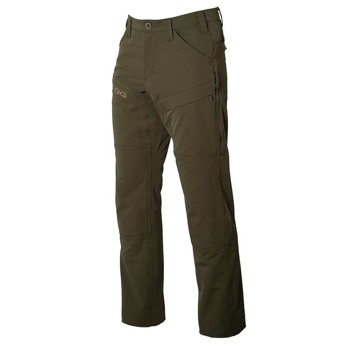 GameGuard Agave Guía Grande™ hunting pants shown with durable fabric and camouflage pattern for outdoor hunting activities.