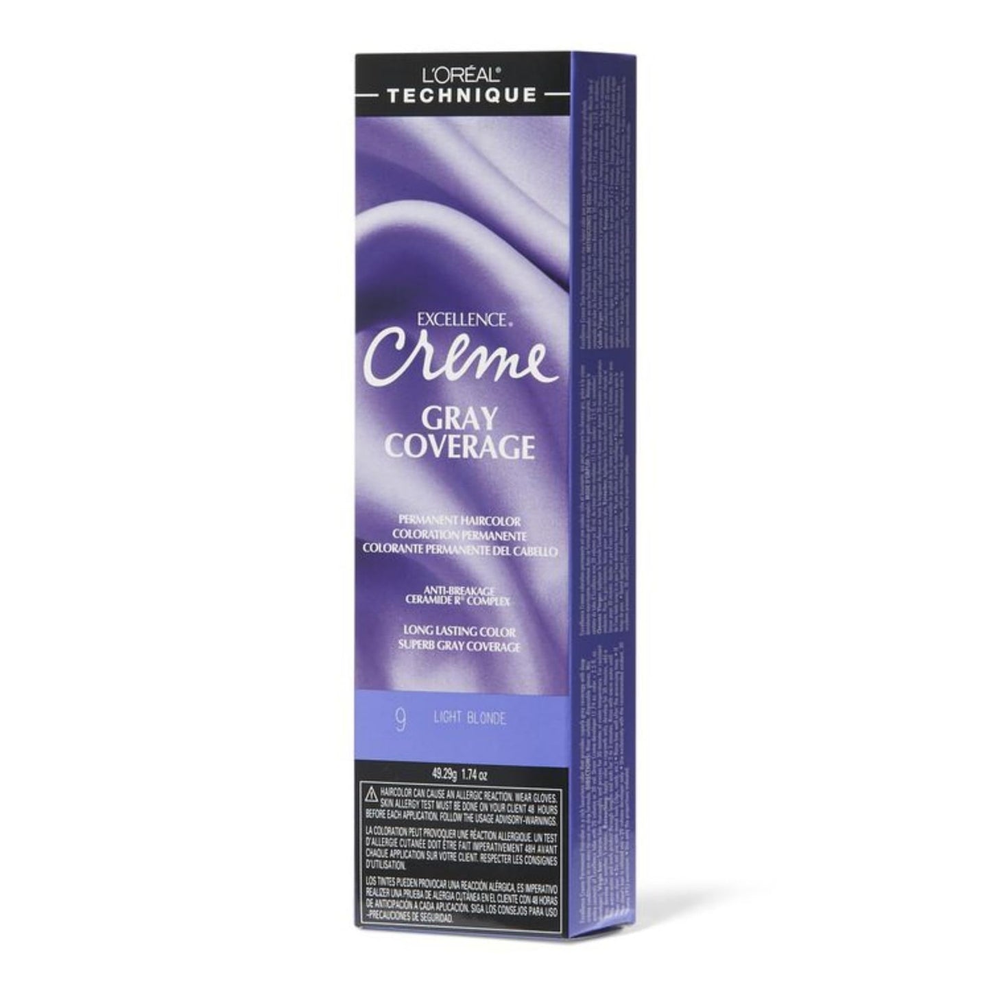 L'Oreal Excellence Creme Gray Coverage Permanent Hair Color 9 Light Blonde