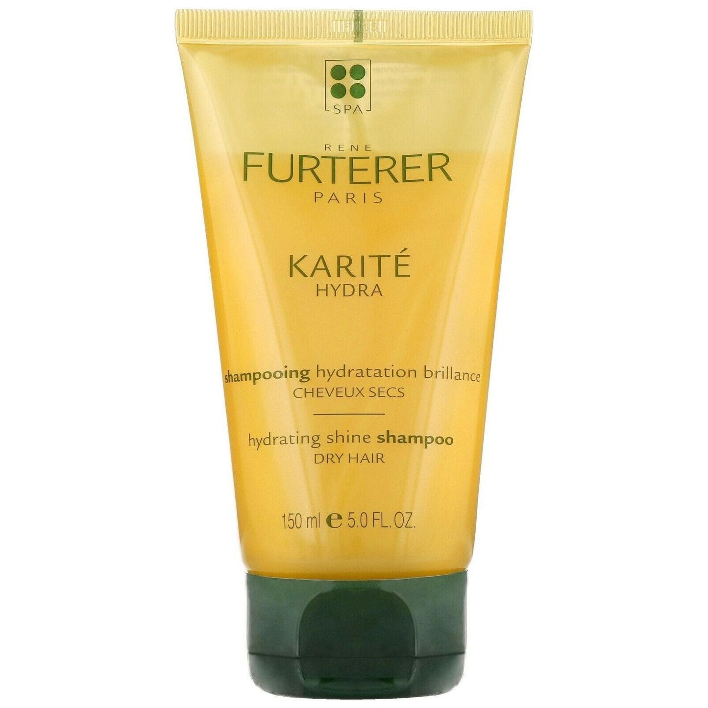 Rene Furterer KARITE HYDRA hydrating shine shampoo in 5 oz bottle, natural formula for moisturizing and adding shine to hair