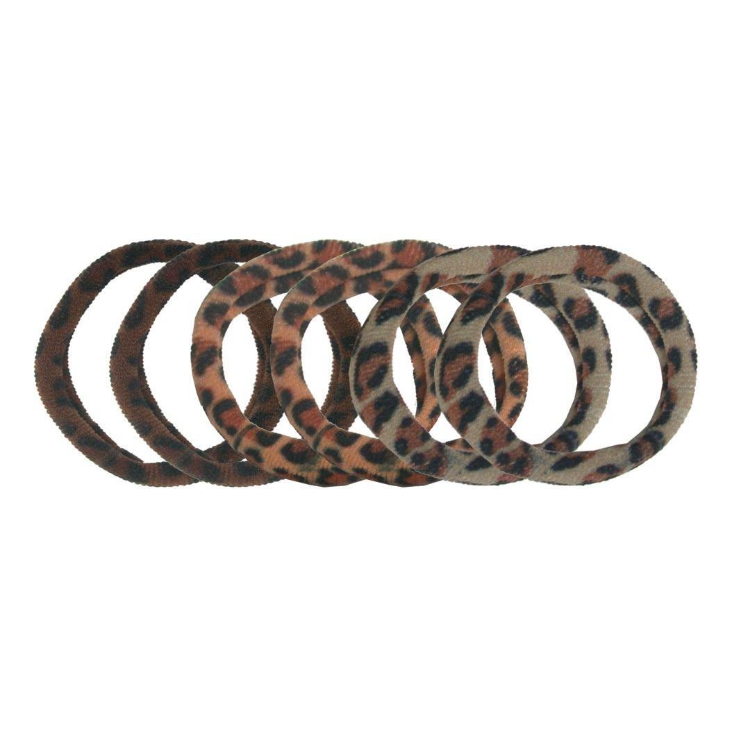 Smoothies Leopard Elastics 6pk