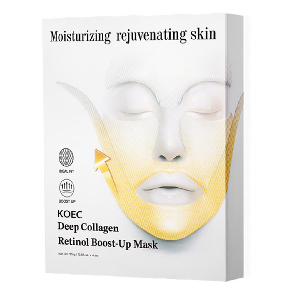 BACKUPMYFILESNOW® collagen lifting face mask showing a skincare sheet mask with a smooth, hydrating texture for facial rejuvenation.
