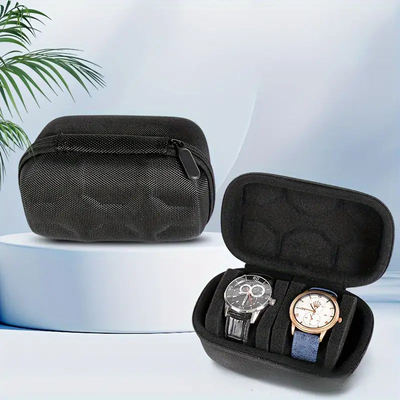 Smart watch storage box with multiple card slots and organized compartments