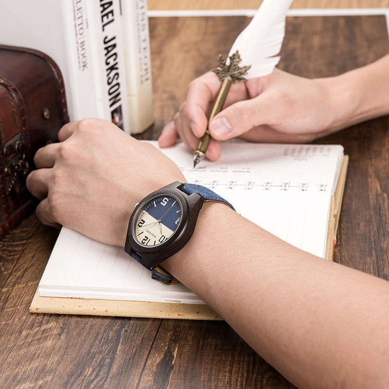 Fashionable distinctive men's wooden watch by My Store