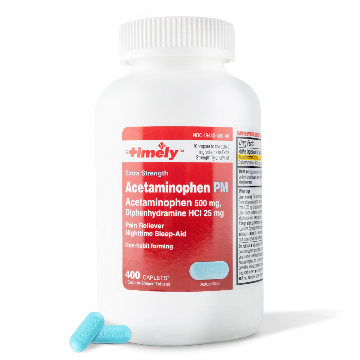 SleepEze PM Extra Strength Acetaminophen - 400 ct