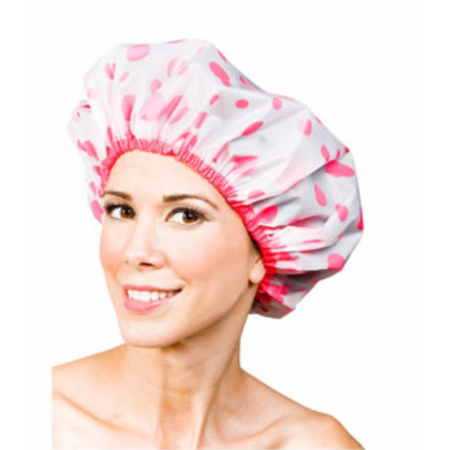 Betty Dain Vinyl Bath Mate Shower Cap Polka Dot Regular 203
