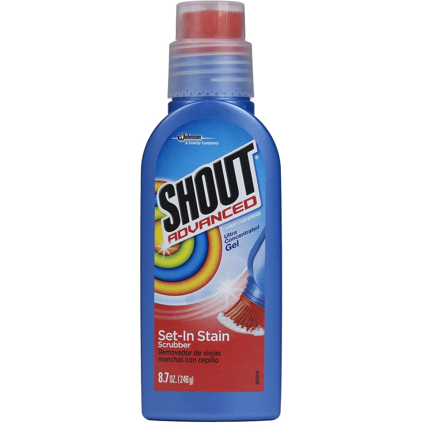 Shout Advanced Ultra Concentrated Gel Brush Laundry Stain Remover, 8.7 Oz