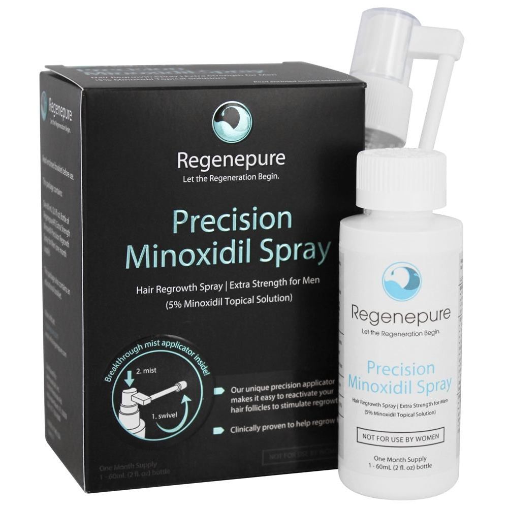 Regenepure Precision Minoxidil Spray Extra Strength For Men - 2 Oz