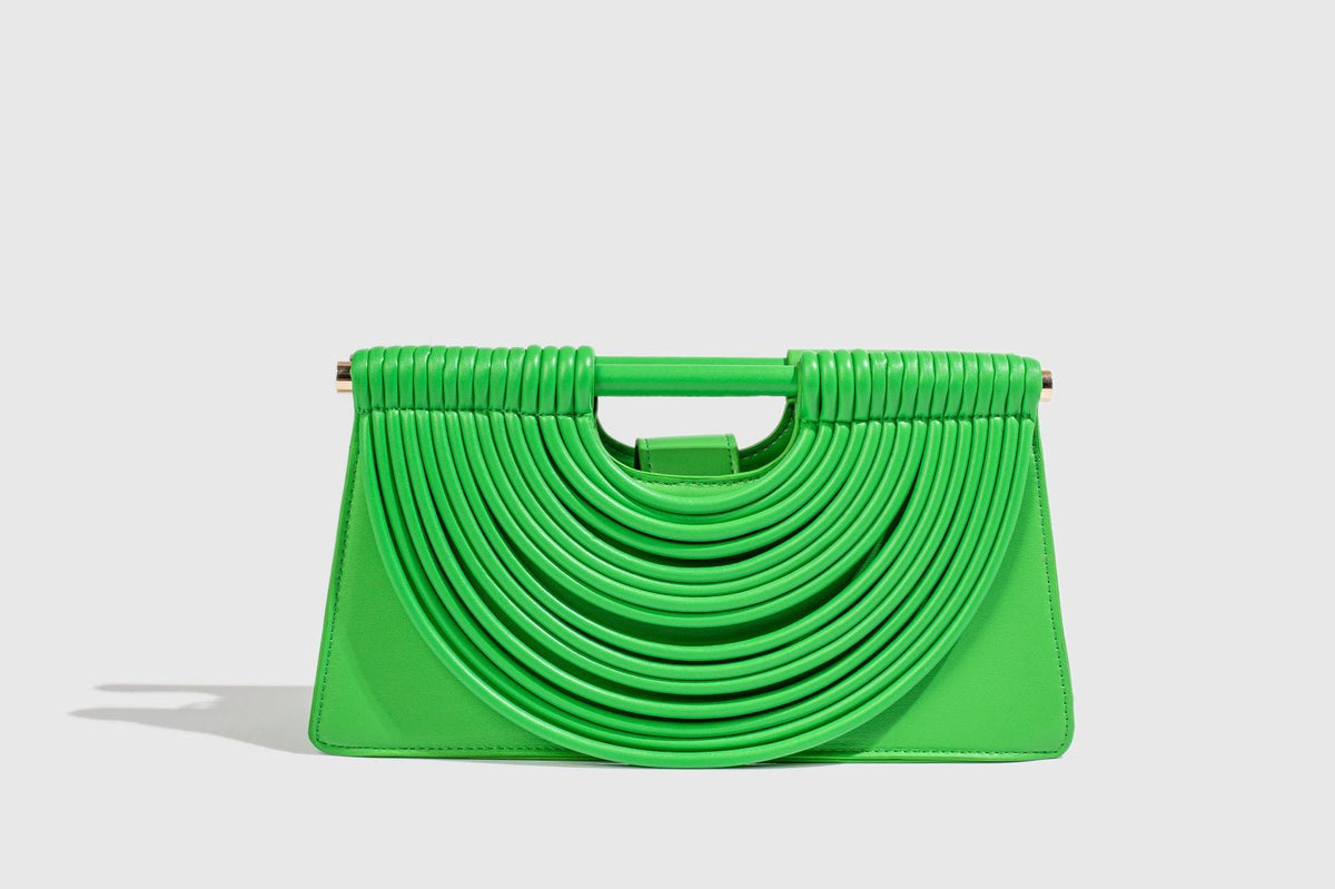 Handcrafted knotted woven noodle-shaped tote bag in a textured design, by My Store