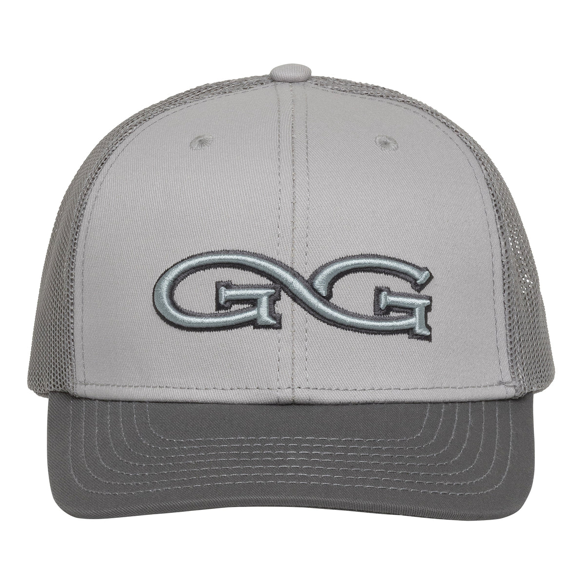 GameGuard Smoke Cap with Glacier meshback, stylish black mesh cap with adjustable snapback closure.
