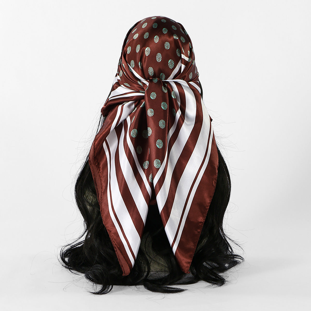 Simulation silk decorative headscarf shawl in a lightweight draped design