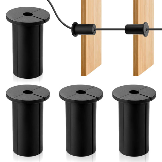 Set of four silicone wall grommets for Starlink Ethernet cable routing through 1-inch wall holes, compatible with Dishy satellite.