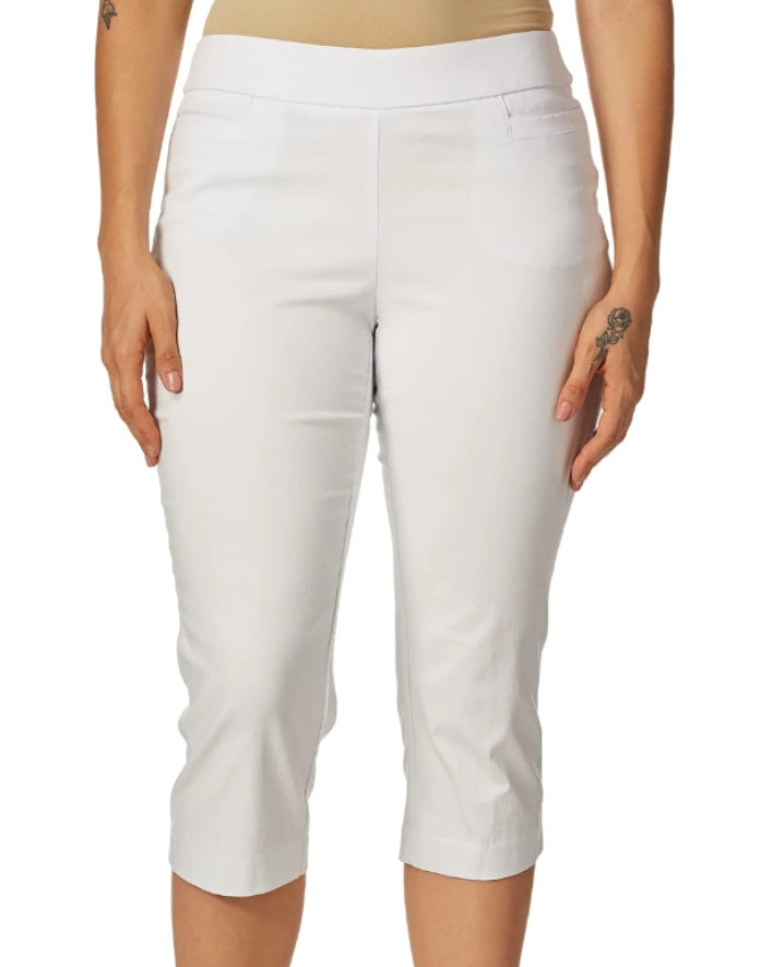 Women's ankle-length fashion casual leggings in a versatile solid-color design