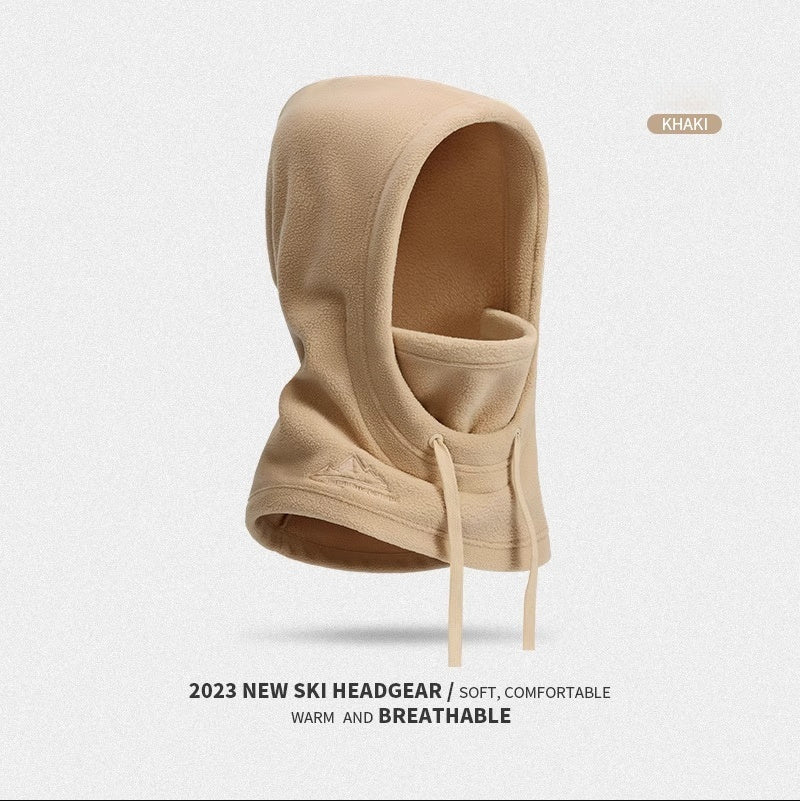 Windproof And Cold-proof Outdoor Cycling Fleece-lined Warm Face Mask