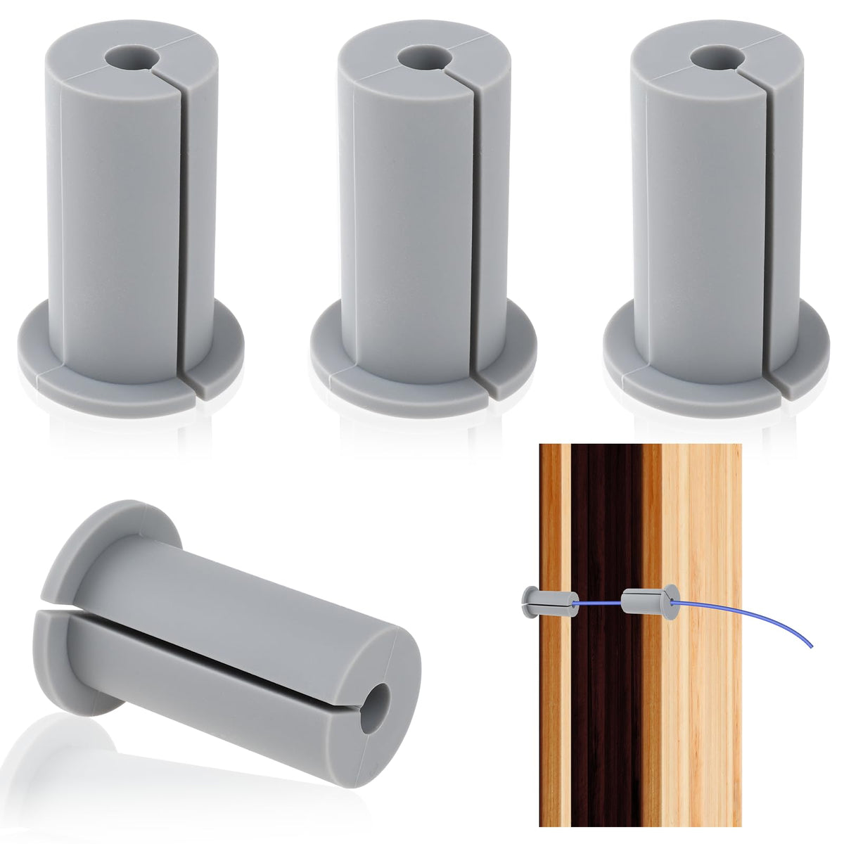 Bewudy Starlink Cable Wall Grommet Kit - 4 Pcs