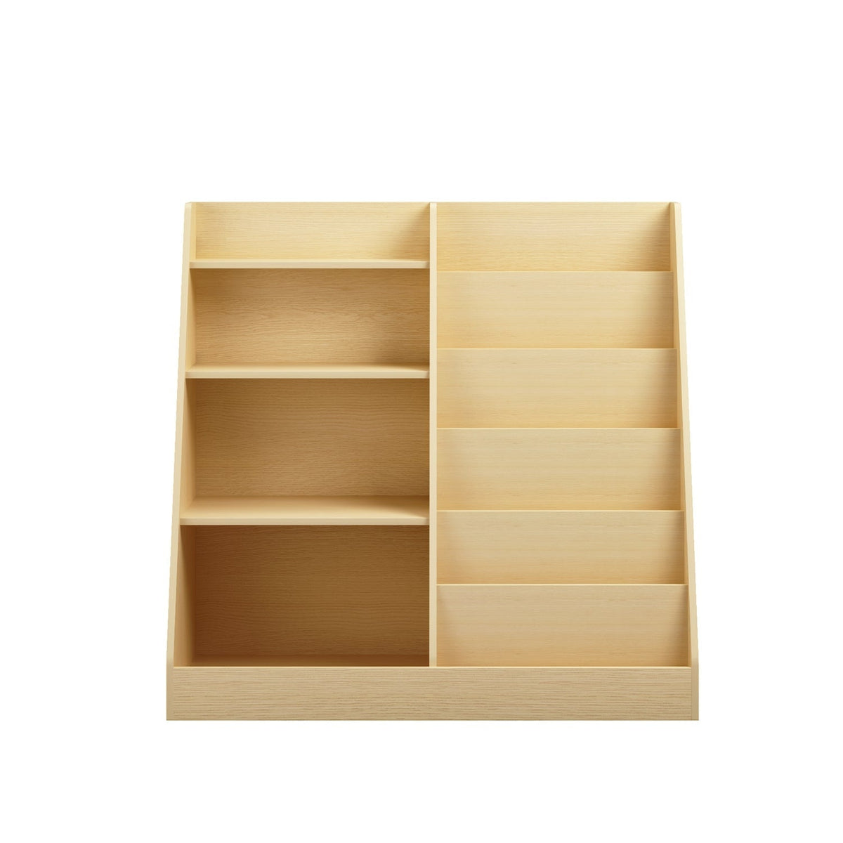 Kids bookshelf with toy storage organizer from GBruno Store, 34.65 inches multi-tier wooden shelving unit for kids' room storage