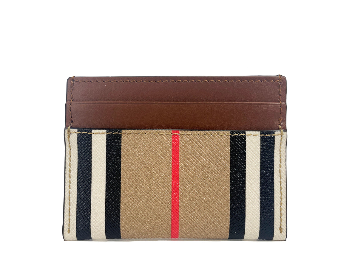BACKUPMYFILESNOW® Burberry Sandon Card Case Wallet with multiple card slots and sleek leather design.