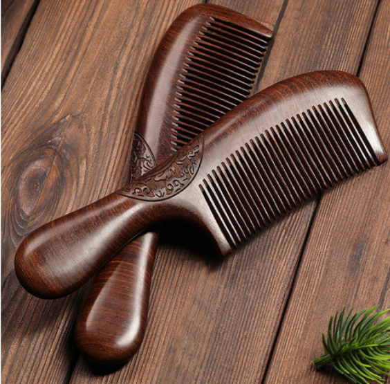 Dual-Sided Sandalwood Art Comb
