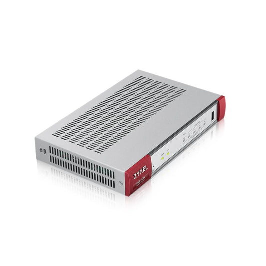 Zyxel ZyWALL USG FLEX 100 cybersecurity firewall with VPN, UTM security pack, designed for small businesses up to 40 users