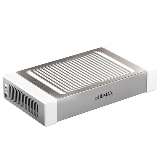 SheMax SHEMAX Style Pro white professional manicure nail dust collector with vents and filter, designed for nail salons and salons.