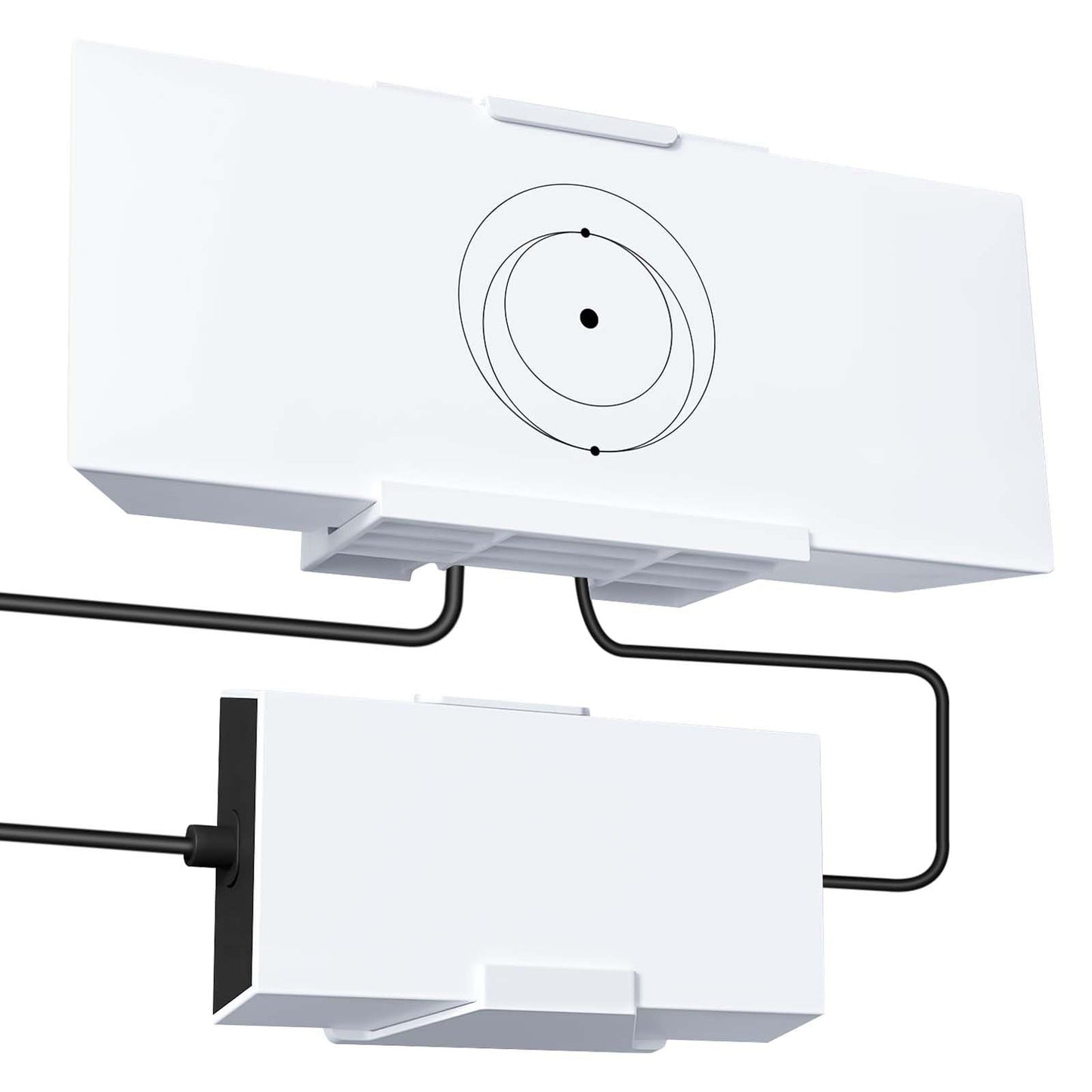 Starlink Gen 3 router wall mount bracket for Starlink V3 mesh router and power supply, black plastic holder and mounting kit