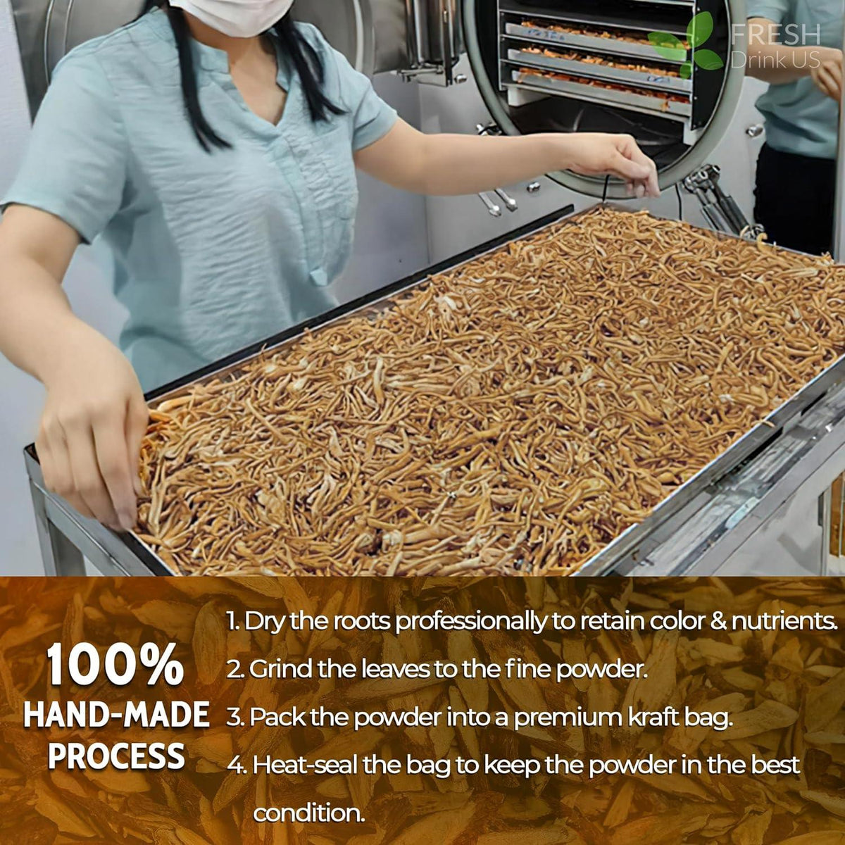 Burdock Root Powder, Burdock Root Extract, 100% Natural & Pure from Burdock Root, Burdock Root Herbal Tea, No Additives, No Caffeine, Vegan