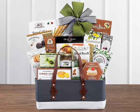 Wine Country Gift Baskets gourmet gift basket with assorted snacks and treats, perfect for families, students, or special occasions.